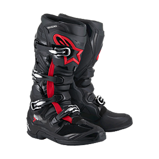 Alpinestars Motocross Boots Tech 7 - Black / Fluo Red