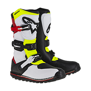 Alpinestars Motocross Boots Tech-T - White / Red / Yellow Fluo / Black