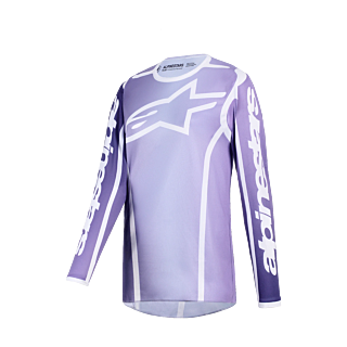 Alpinestars Women Motocross Jersey 2026 Fluid Apex - Violet / White