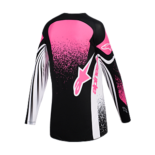 Alpinestars Women Motocross Jersey 2026 Techstar Nomur - Black / White / Fuchsia