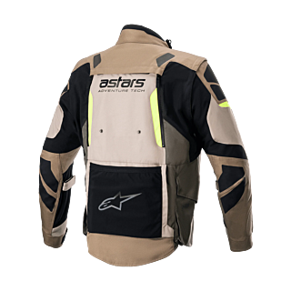 Alpinestars Enduro Jacket Halo Drystar - Dark Khaki / Sand / Fluo Yellow