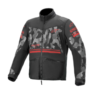 Alpinestars Enduro Jacket Venture R - Grey Camo / Fluo Red
