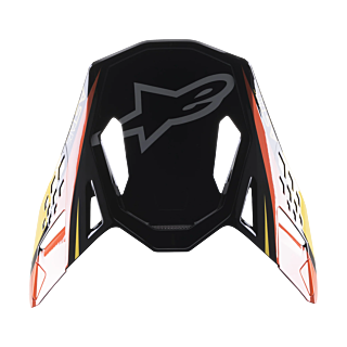 Alpinestars Helmet Visor S-M10 22.05 Carbon Meta 2 - Black / Yellow / Orange