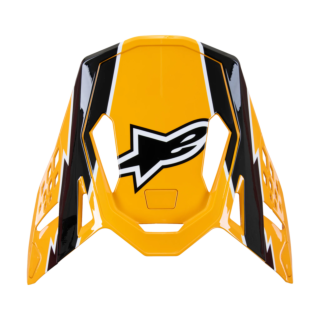 Alpinestars Helmet Visor S-M10 Ampress - Gloss Black / Yellow