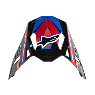 Alpinestars Helmet Visor S-M10 Era - Blue / Red / Fluo Yellow