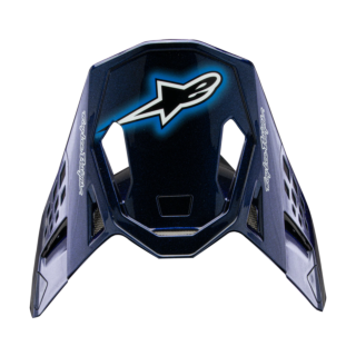 Alpinestars Helmet Visor S-M10 TLD Edition 25 - Blue / Orange / Yellow / Red