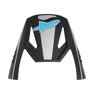 Alpinestars Helmet Visor S-M3 Heat - Silver / Blue / Black