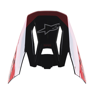 Alpinestars Helmet Visor S-M5 22.05 Beam - Black / Grey / Red