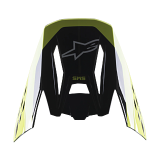 Alpinestars Helmet Visor S-M5 22.05 Beam - Black / White / Grey / Fluo Yellow
