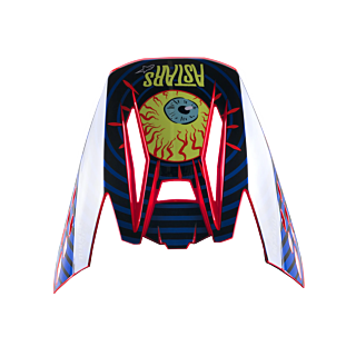 Alpinestars Helmet Visor S-M5 22.05 Solar Flare - Black / Blue / Fluo Red