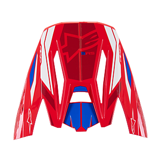 Alpinestars Helmet Visor S-M5 Action 2 - Gloss Red / Blue