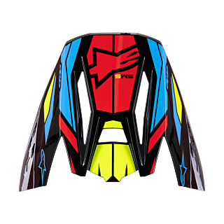 Alpinestars Helmet Visor S-M5 Action 2 - Gloss Black / Fluo Yellow / Red