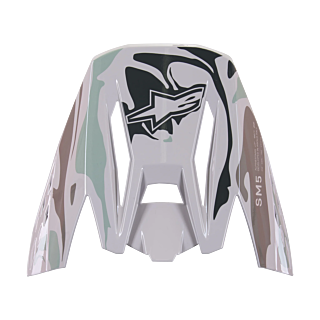 Alpinestars Helmet Visor S-M5 Mineral - Gloss Grey / Green