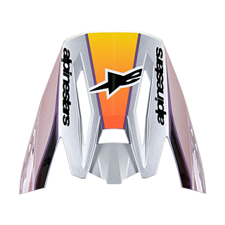 Alpinestars Helmet Visor S-M5 Sail - Gloss Violet / Black / Silver