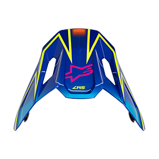 Alpinestars Helmet Visor S-M7 Cast - Blue / Pink / Fluo Yellow