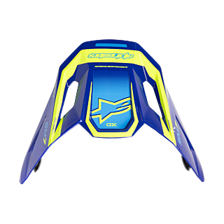 Alpinestars Helmet Visor S-M7 Deed - Blue / Fluo Yellow