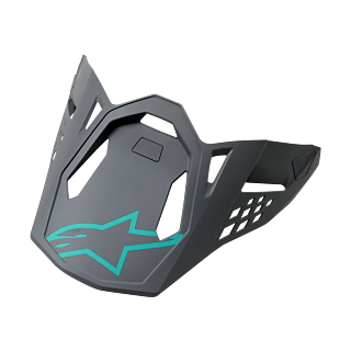 Alpinestars Helmet Visor S-M8 22.05 Radium - Grey / Matte Teal