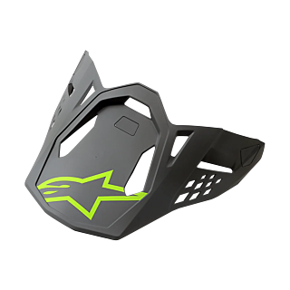 Alpinestars Helmet Visor S-M8 22.05 Radium - Matte Black / Grey / Yellow Fluo