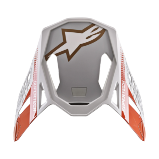 Alpinestars Helmet Visor S-M8 22.05 Triple - Fluo Orange / White / Gold