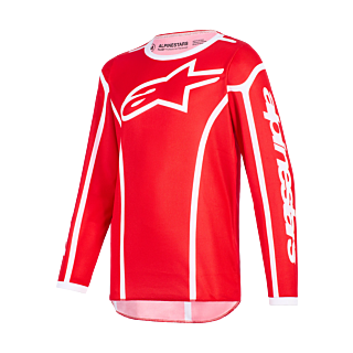 Alpinestars Youth Motocross Jersey 2026 Fluid Apex - Red / White