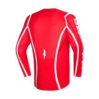 Alpinestars Youth Motocross Jersey 2026 Fluid Apex - Red / White