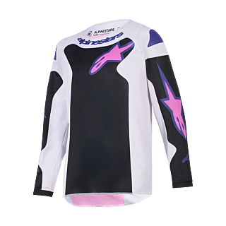 Alpinestars Youth Motocross Gear 2026 Fluid Grid - Black / Light Grey / Purple