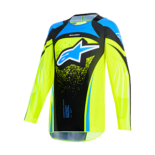 Alpinestars Youth Motocross Gear 2026 Supertech Nomur - Dark Navy / Fluo Yellow / Ucla / Blue