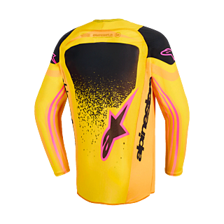 Alpinestars Youth Motocross Jersey 2026 Supertech Nomur - Orange / Yellow / Pink