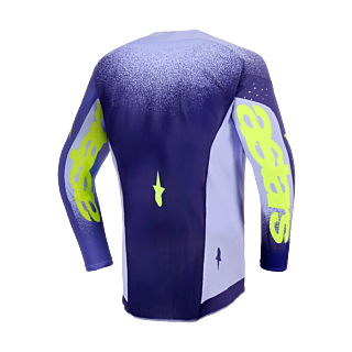 Alpinestars Youth Motocross Jersey 2026 Supertech Scenz - Purple / Fluo Yellow