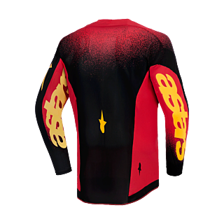 Alpinestars Youth Motocross Jersey 2026 Supertech Scenz - Red / Black / Yellow