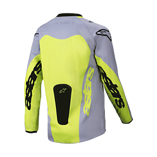 Alpinestars Youth Motocross Jersey Racer Veil - Grey / Fluo Yellow