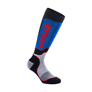 Alpinestars Youth Motocross Socks MX PLUS - Black / White / Royal Blue