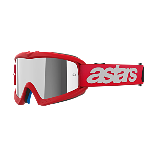 Alpinestars Youth Motocross Goggle Vision Blaze - Red - Mirror Silver