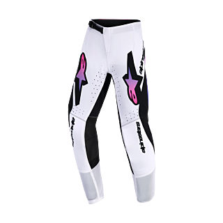 Alpinestars Youth Motocross Pants 2026 Supertech Vista - White / Purple / Black