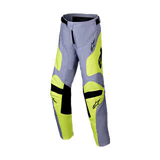 Alpinestars Youth Motocross Pants Racer Veil - Grey / Fluo Yellow