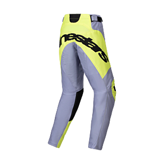 Alpinestars Youth Motocross Pants Racer Veil - Grey / Fluo Yellow