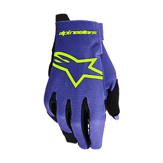 Alpinestars Youth Motocross Gloves 2026 Radar - Purple / Fluo Yellow