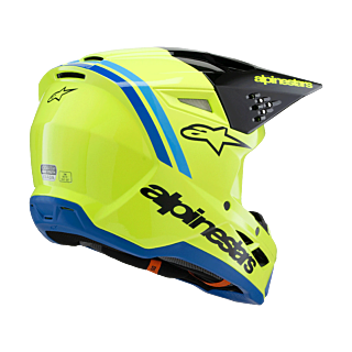 Alpinestars Youth Motocross Helmet S-M3 Radium - Fluo Yellow / Black / Blue
