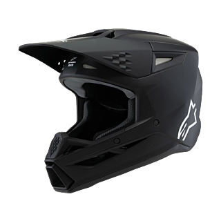 Alpinestars Youth Motocross Helmet S-M3 Solid - Matte Black