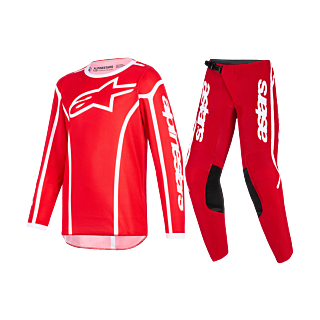 Alpinestars Youth Motocross Gear 2026 Fluid Apex - Red / White