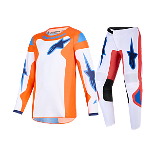 Alpinestars Youth Motocross Gear 2026 Fluid Grid - Orange / Ucla / Blue