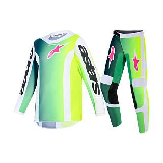 Alpinestars Youth Motocross Gear 2026 Fluid Portl - Green / White / Black