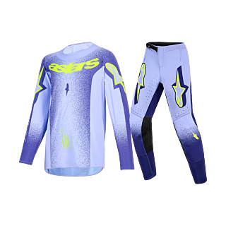 Alpinestars Youth Motocross Gear 2026 Supertech Scenz - Purple / Fluo Yellow