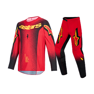 Alpinestars Youth Motocross Gear 2026 Supertech Scenz - Red / Black / Yellow
