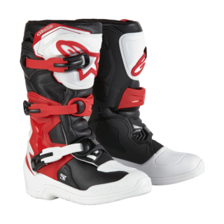 Alpinestars Youth Motocross Boots Tech 3S - White / Black / Red