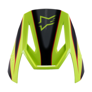 Alpinestars Youth Helmet Visor S-M3 Fray - Red / Fluo Yellow / Black