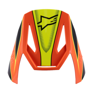 Alpinestars Youth Helmet Visor S-M3 Fray - Black / Orange / Fluo Yellow