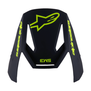 Alpinestars Youth Helmet Visor S-M3 Radium - Fluo Yellow / Black / Blue