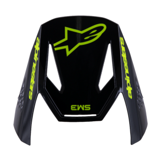 Alpinestars Youth Helmet Visor S-M3 Radium - Grey / Black / Fluo Yellow