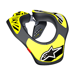 Alpinestars Youth Neck Brace - Black / Yellow Fluo